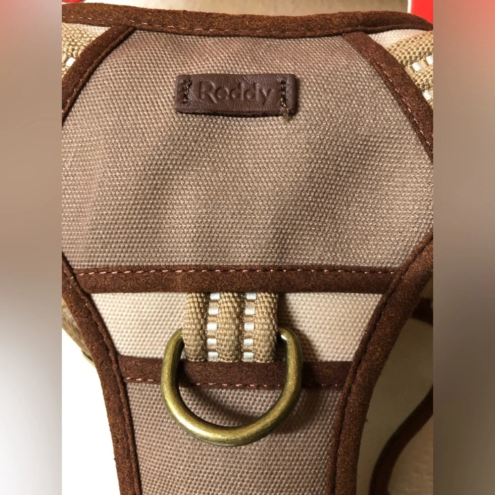 Reddy Taupe & Brown Padded Dog Harness